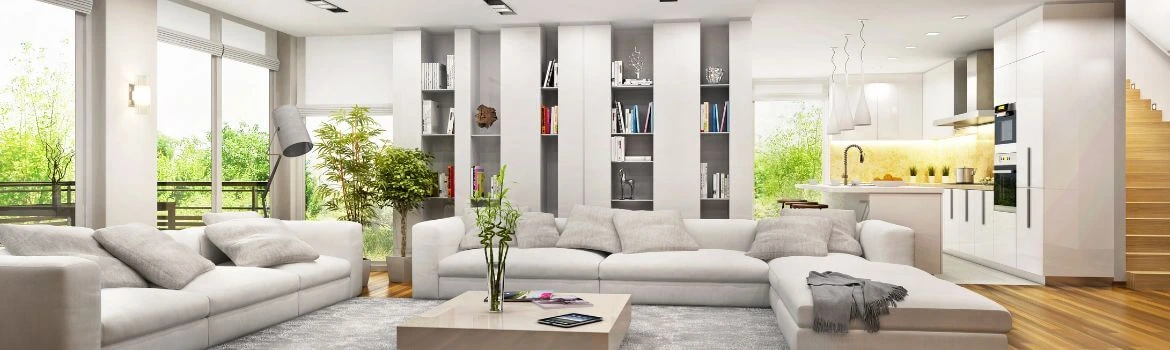 renting vs. buying modern living room