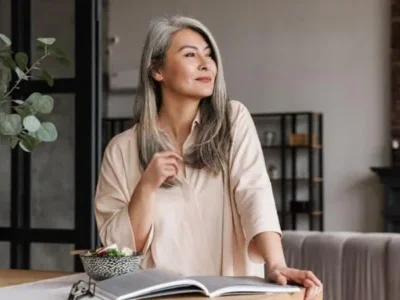 Woman standing in a modern living room, looking out the window, symbolizing probate exemptions. Learn about probate exemptions in our complete guide. Contact Kid Breukelen Realty Group.